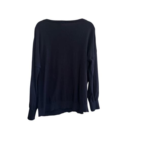 Boden XL Navy Blue Wool Cotton Crewneck sweater Classic #4726 - Picture 6 of 9